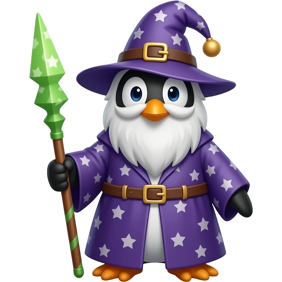 Penguin Wizard emoji