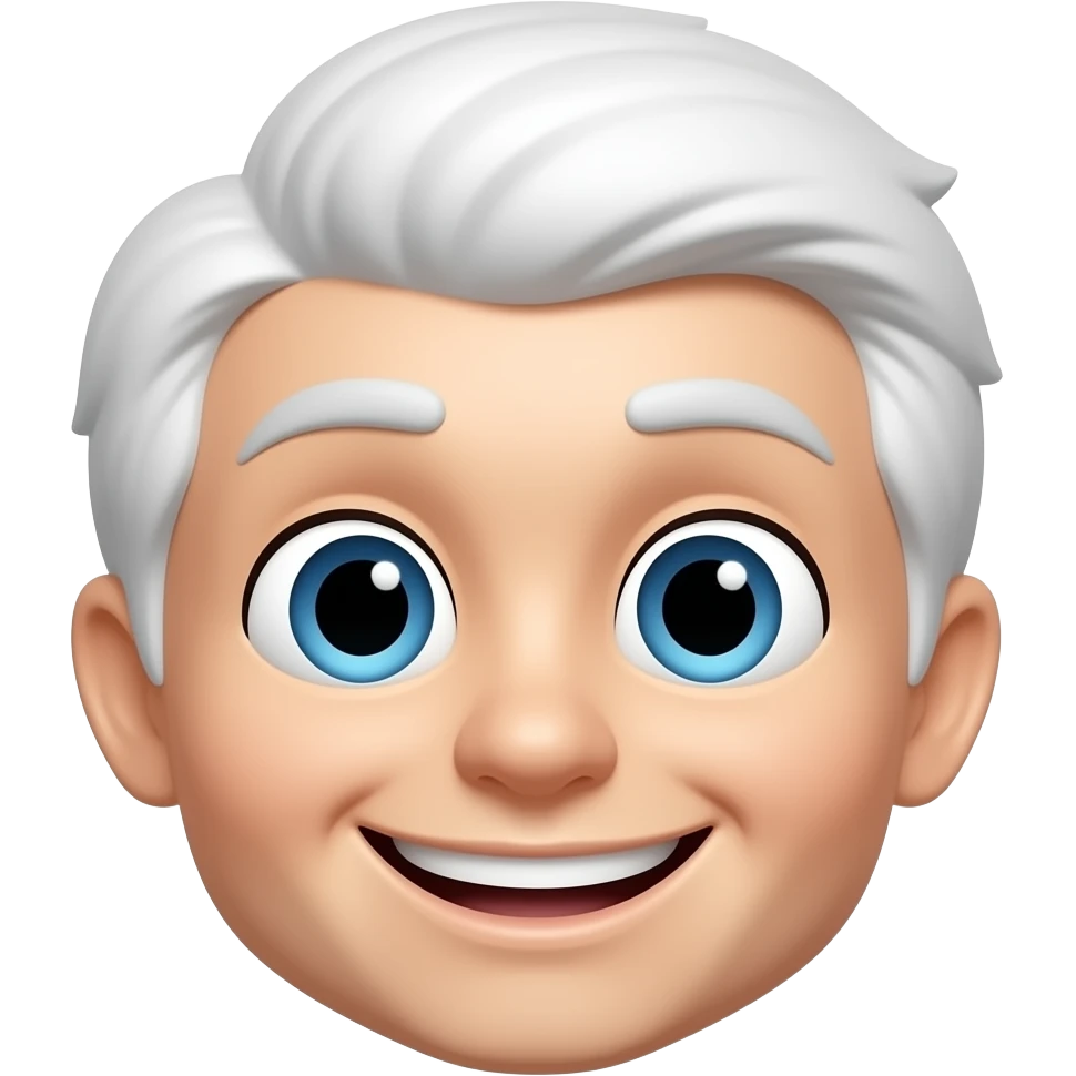 A este emoji ponle el mechón de cabello blanco emoji