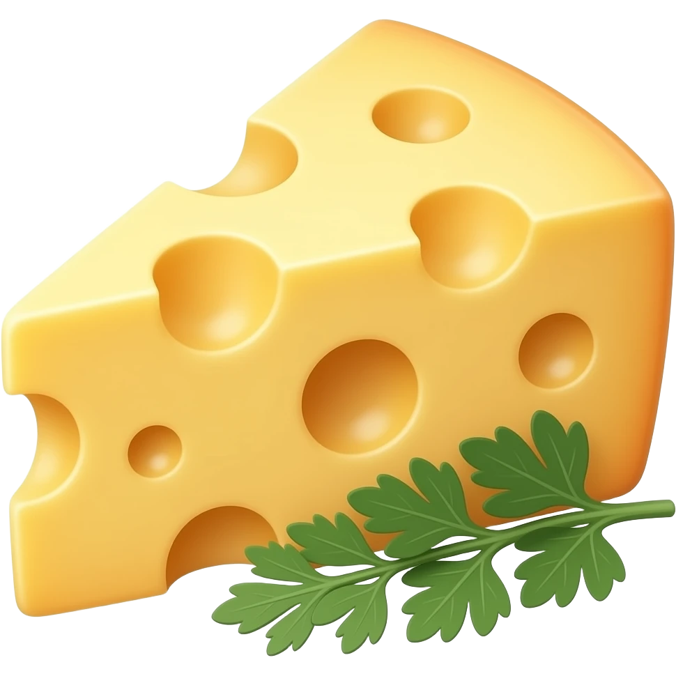 cheese with herbs emoji
