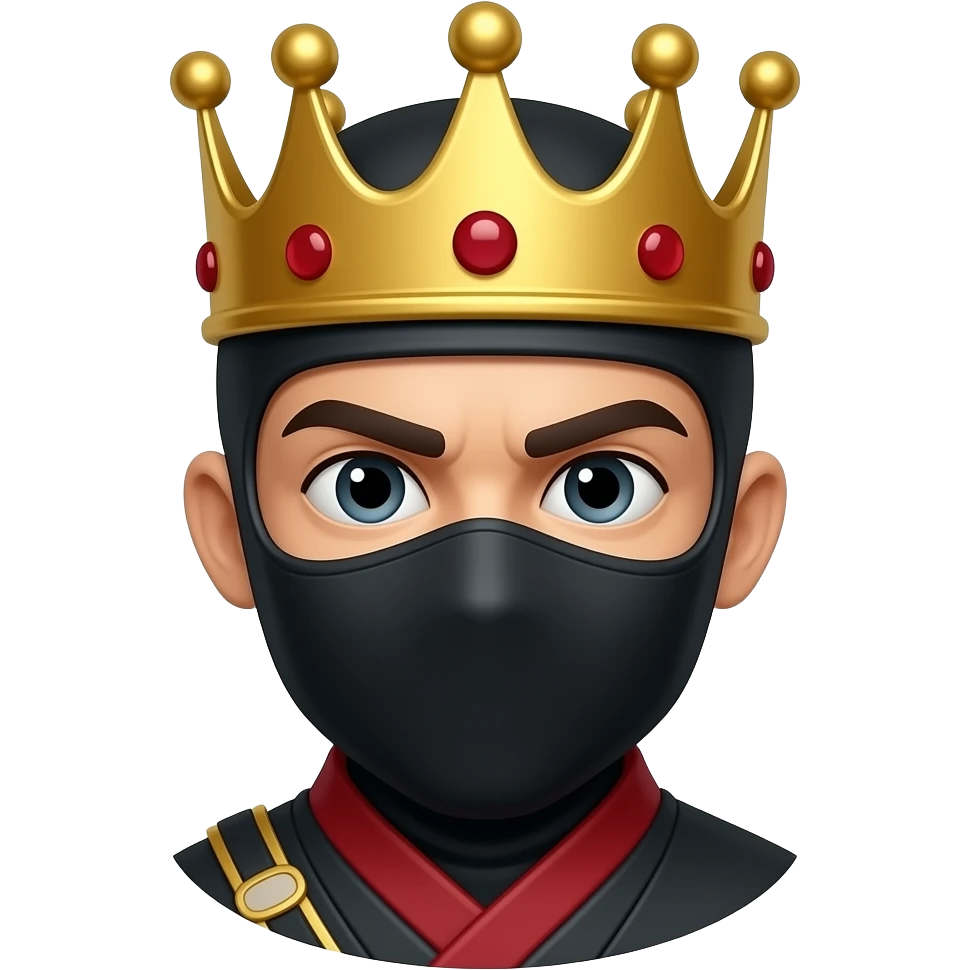 👑🥷🏼 emoji