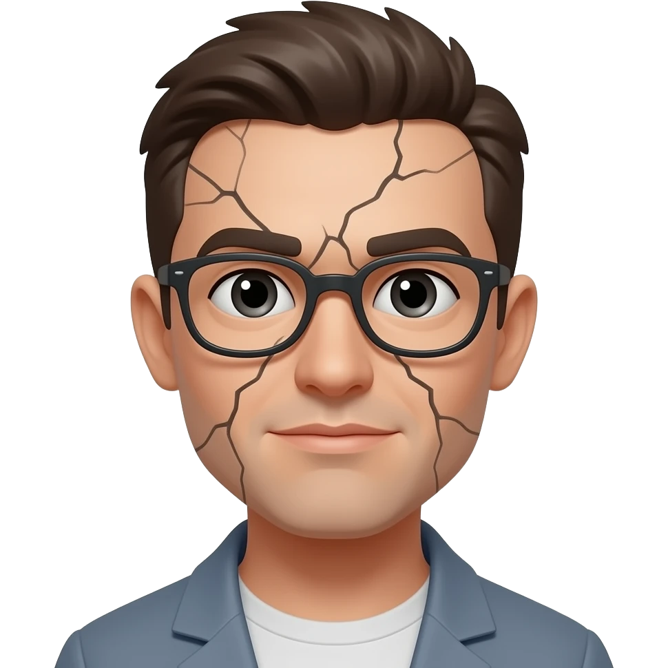 Cracking face emoji