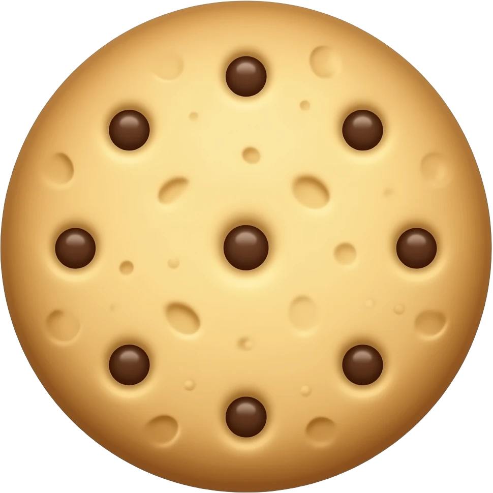 Plain oatmeal cookie emoji