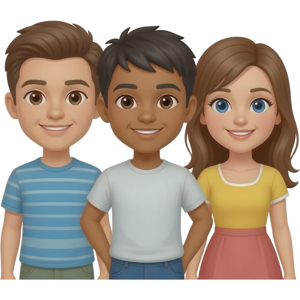 3 amigos emoji