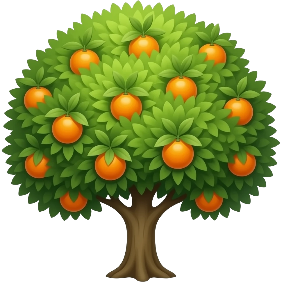 orange tree emoji