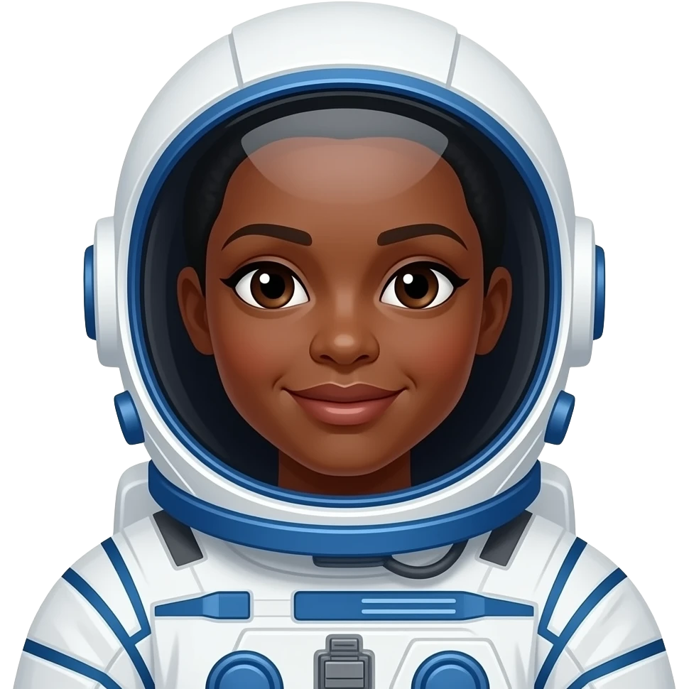 black woman Astronauts emoji