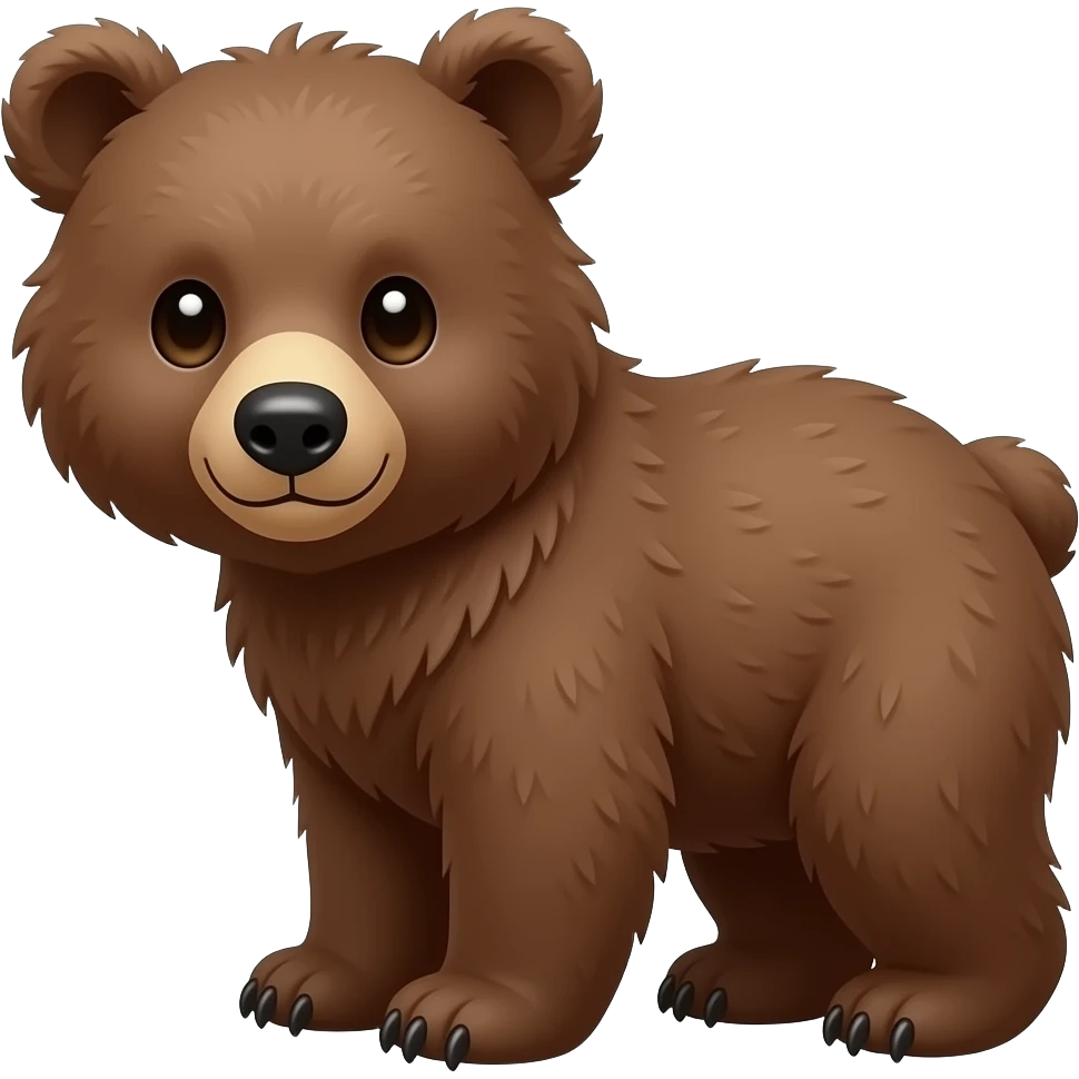 Brown bear cub emoji