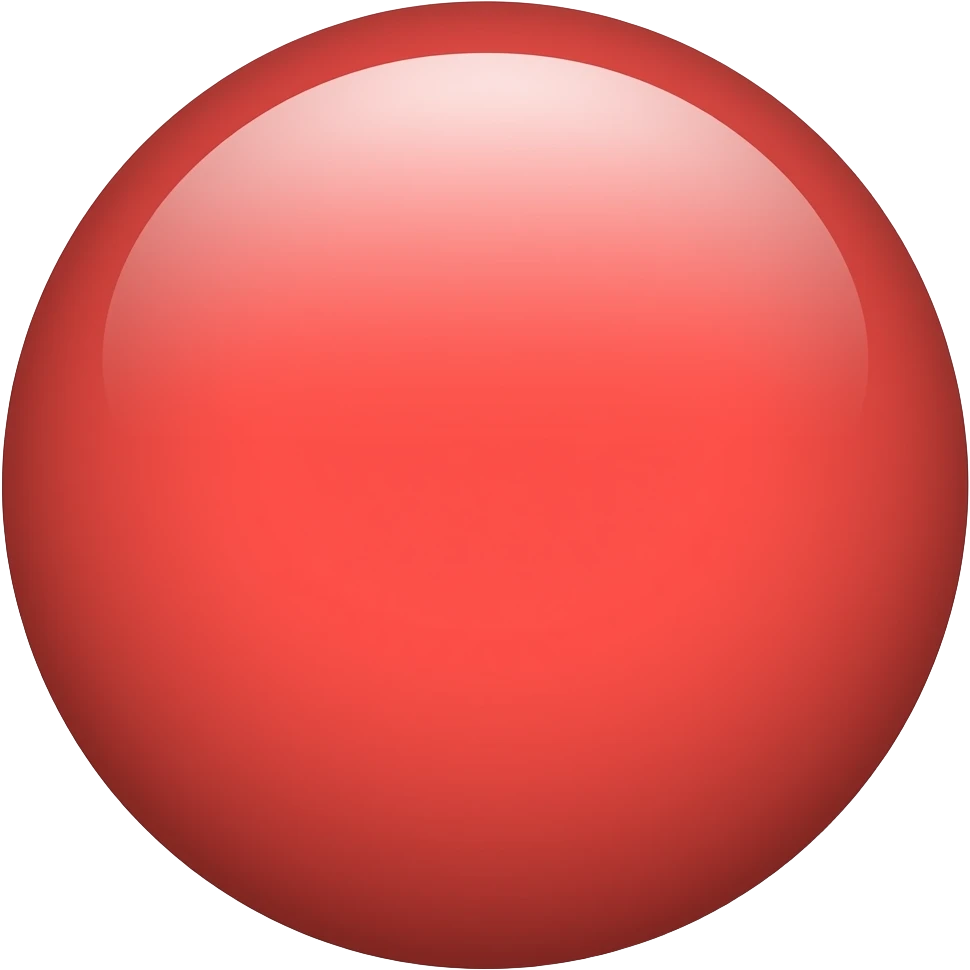 ROUND CIRCLE FLAT RED emoji