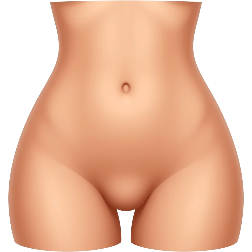 Naked woman with  vagina emoji