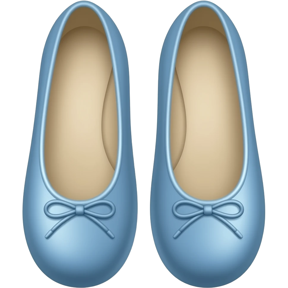 Blue ballet shoes emoji