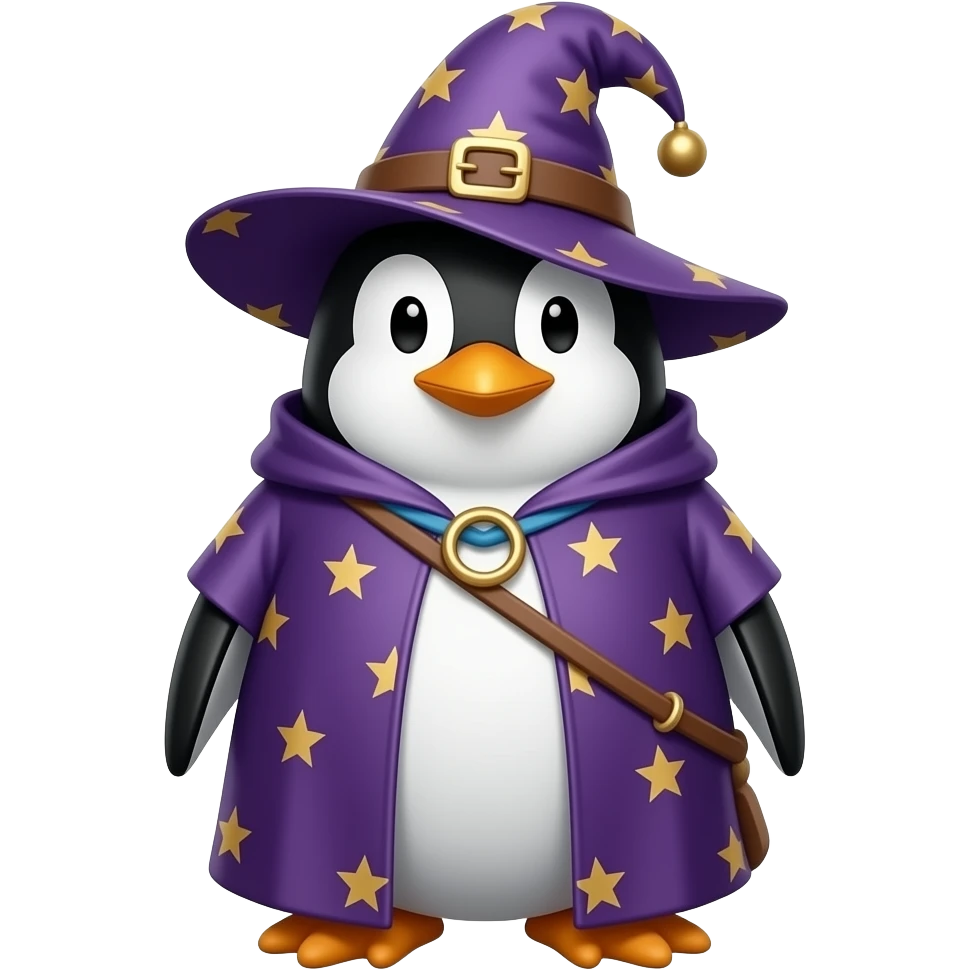 Penguin Wizard emoji