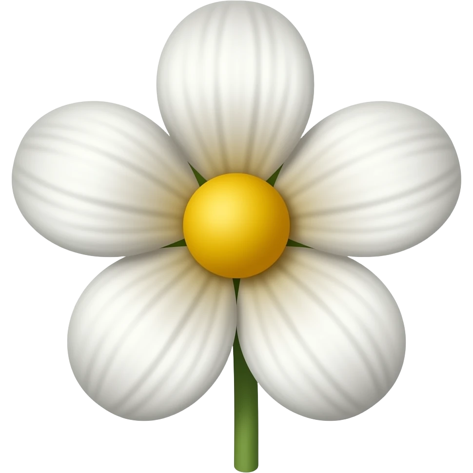 Realistic flower emoji