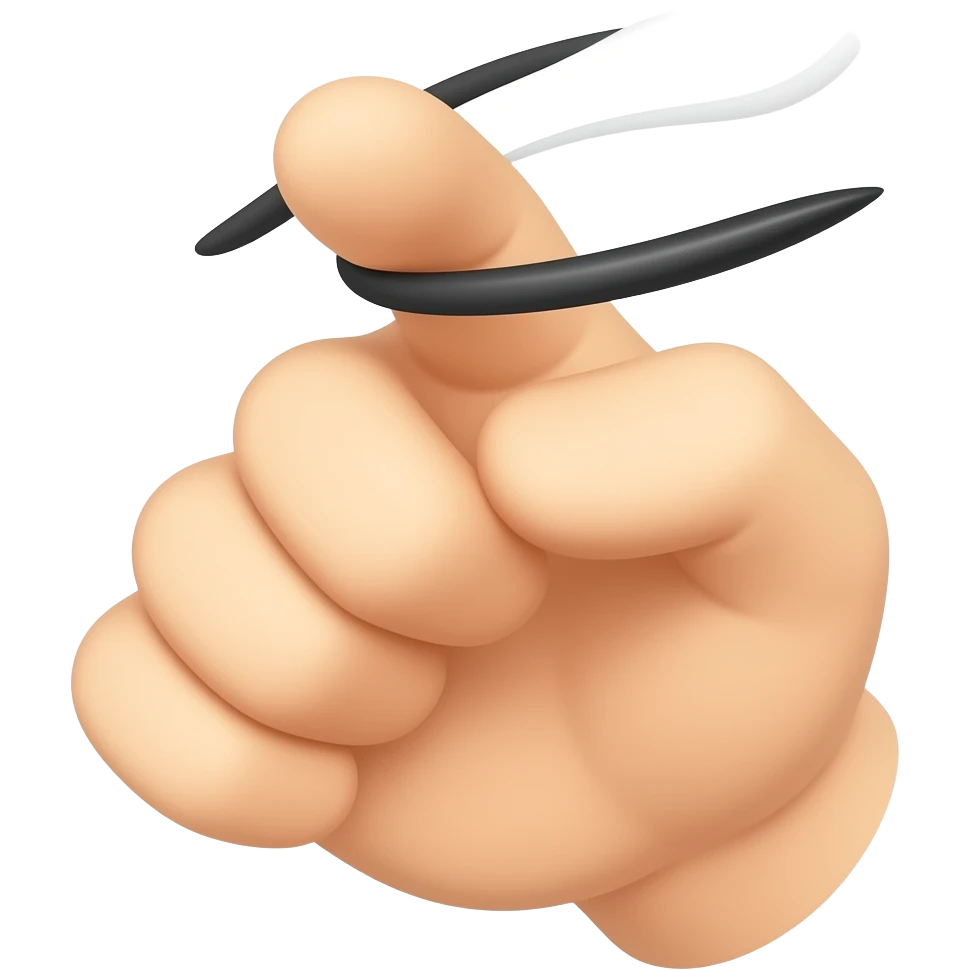 Hand Strok emoji