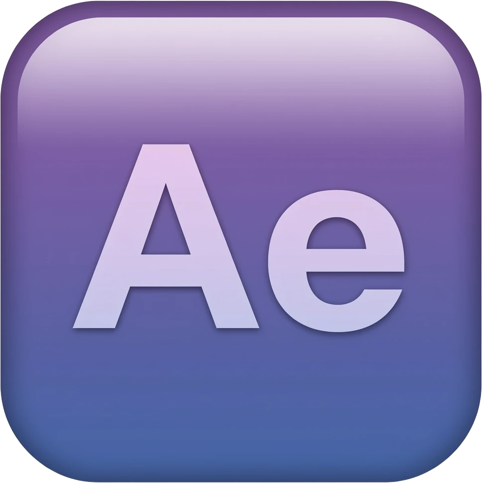 Purple Ae texts with dark purple blue background emoji