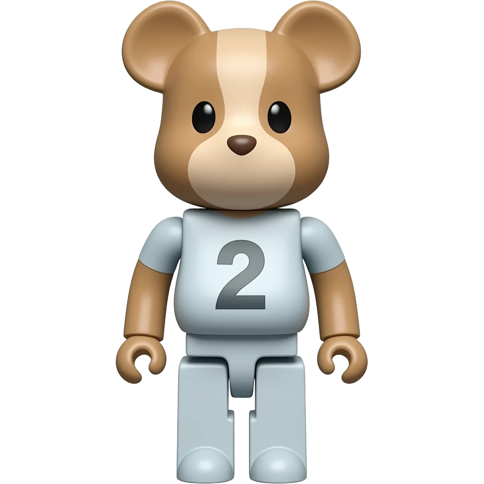 Bearbrick small emoji to copy for number emoji