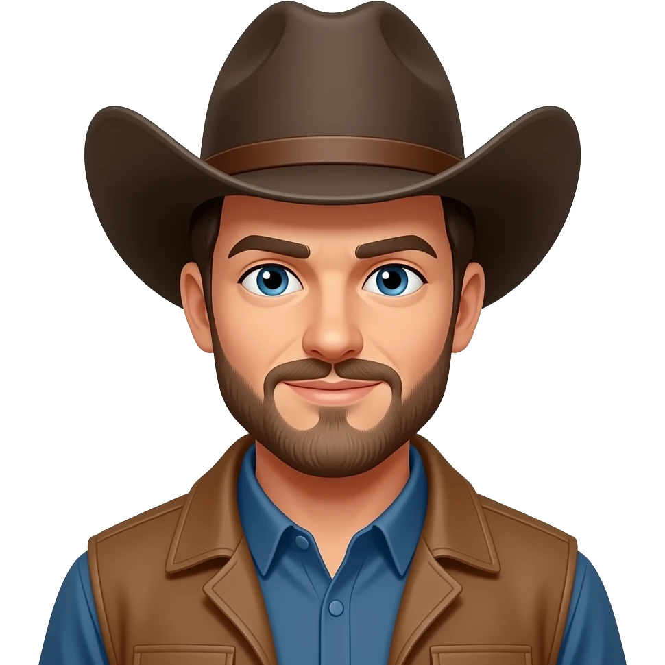 Male cowboy emoji