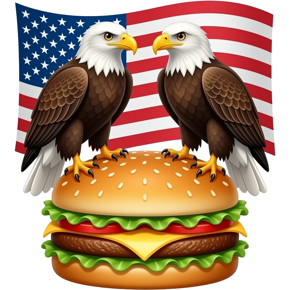 🦅🍔🦅🍔🇺🇸 emoji