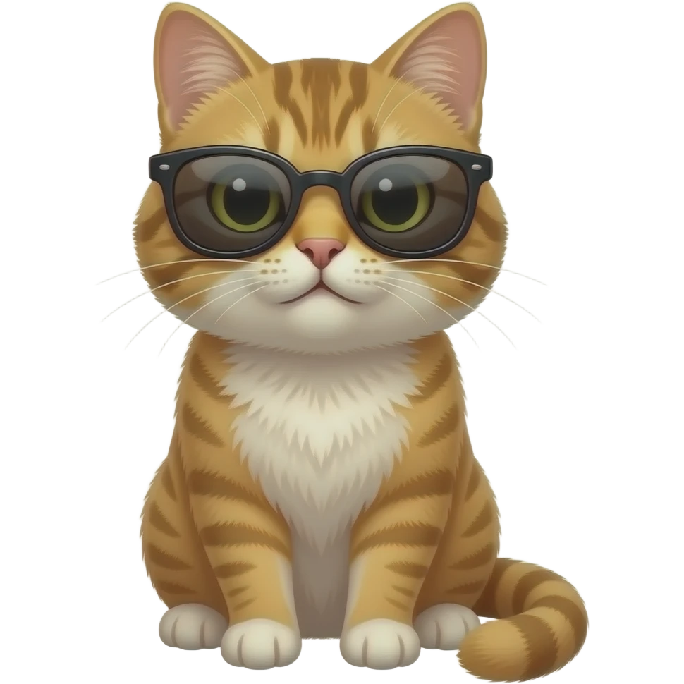 Cat wearing sunglasses emoji