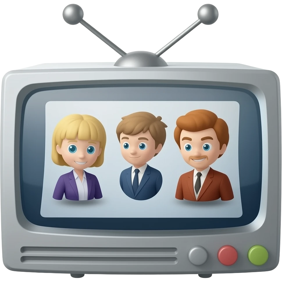 TV with a movie emoji