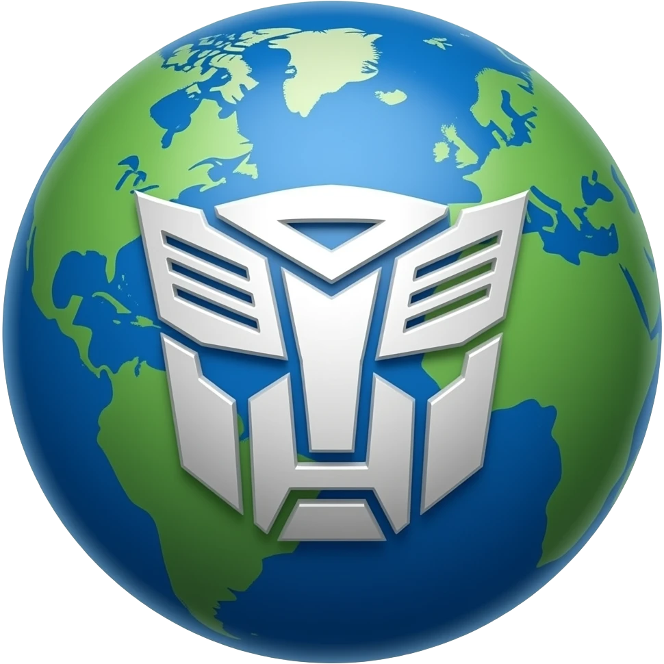 Cibertron optimus prime planet ball emoji