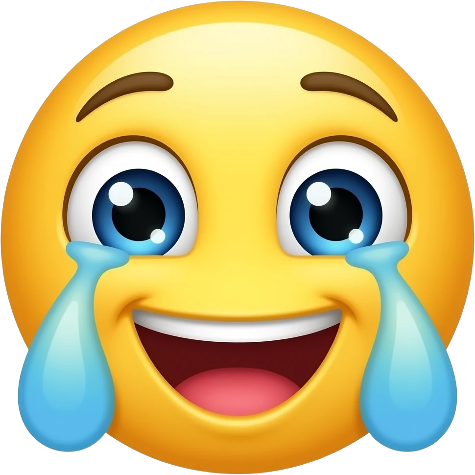 yellow face expressing extreme affection and joy from thinking something is extremely adorable, tears, eyes opened and glimmering emoji