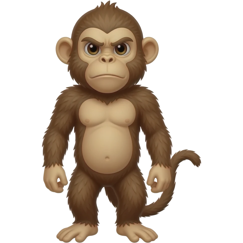 ugly monkey emoji