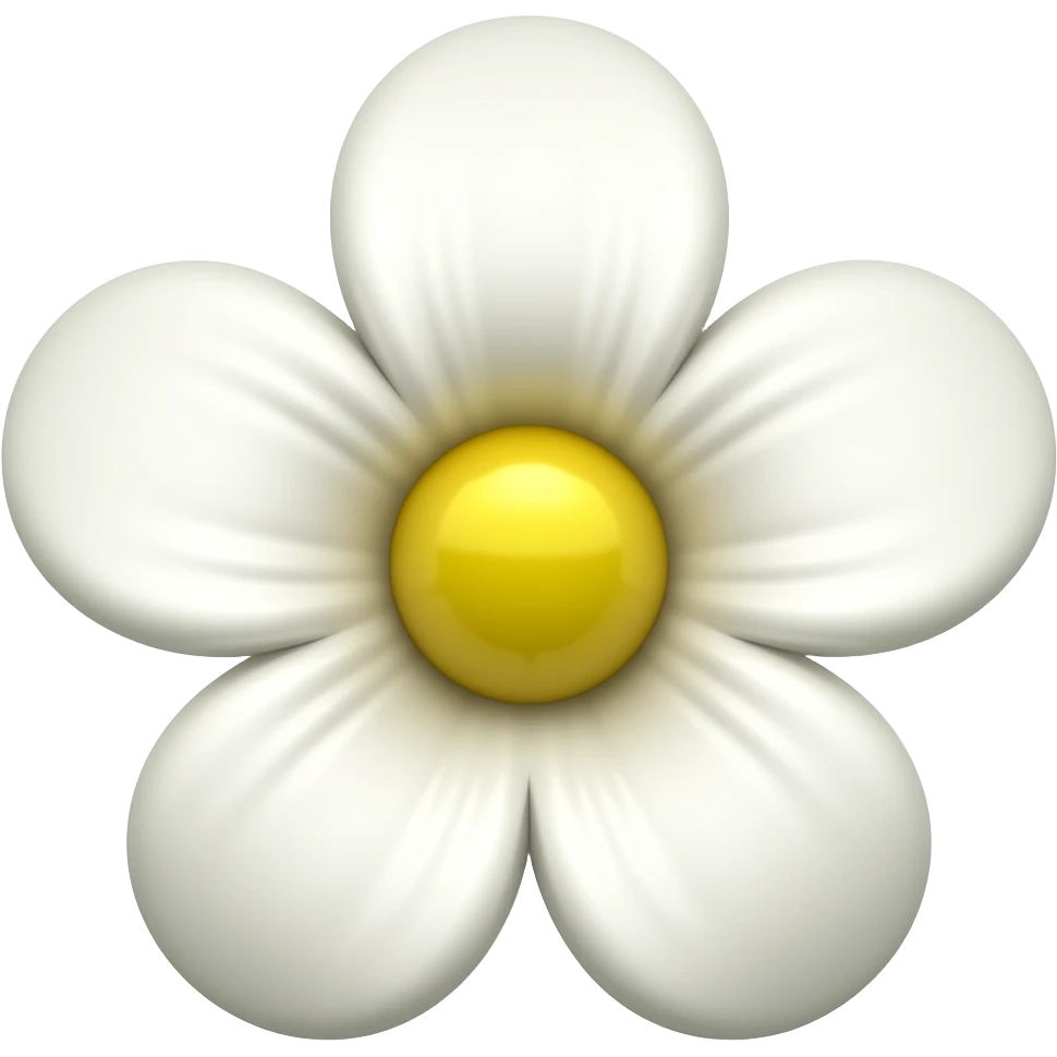 white flower emoji