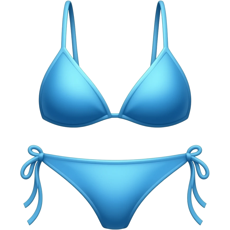 blue bikini top and bottom emoji