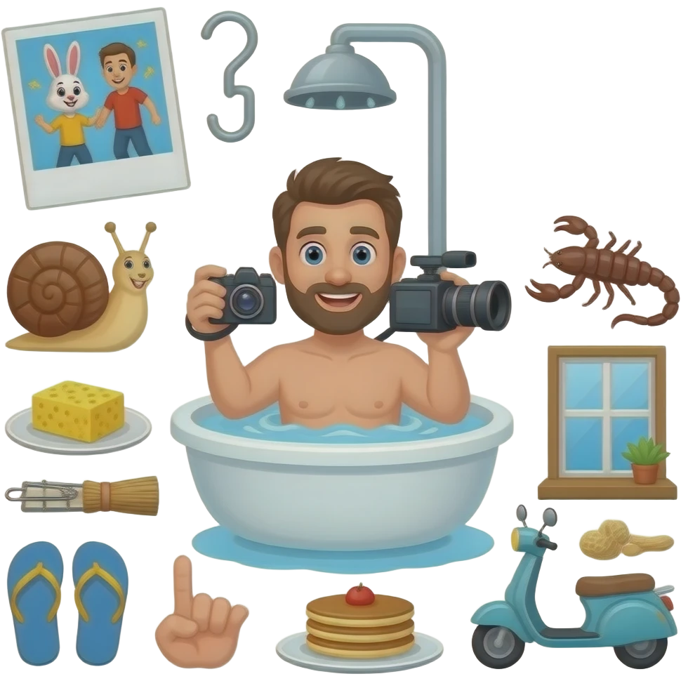 📷🚿🤳📹📸🪝🎬👯🐌👨🏻‍🐰‍👨🏼📎🧼🧽👡🪤🦂🥜🤏📟🥞🛴🧹🪟 Snapchat emoji