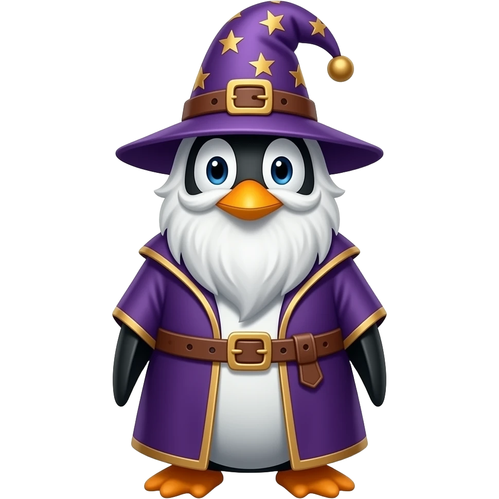 Penguin Wizard emoji