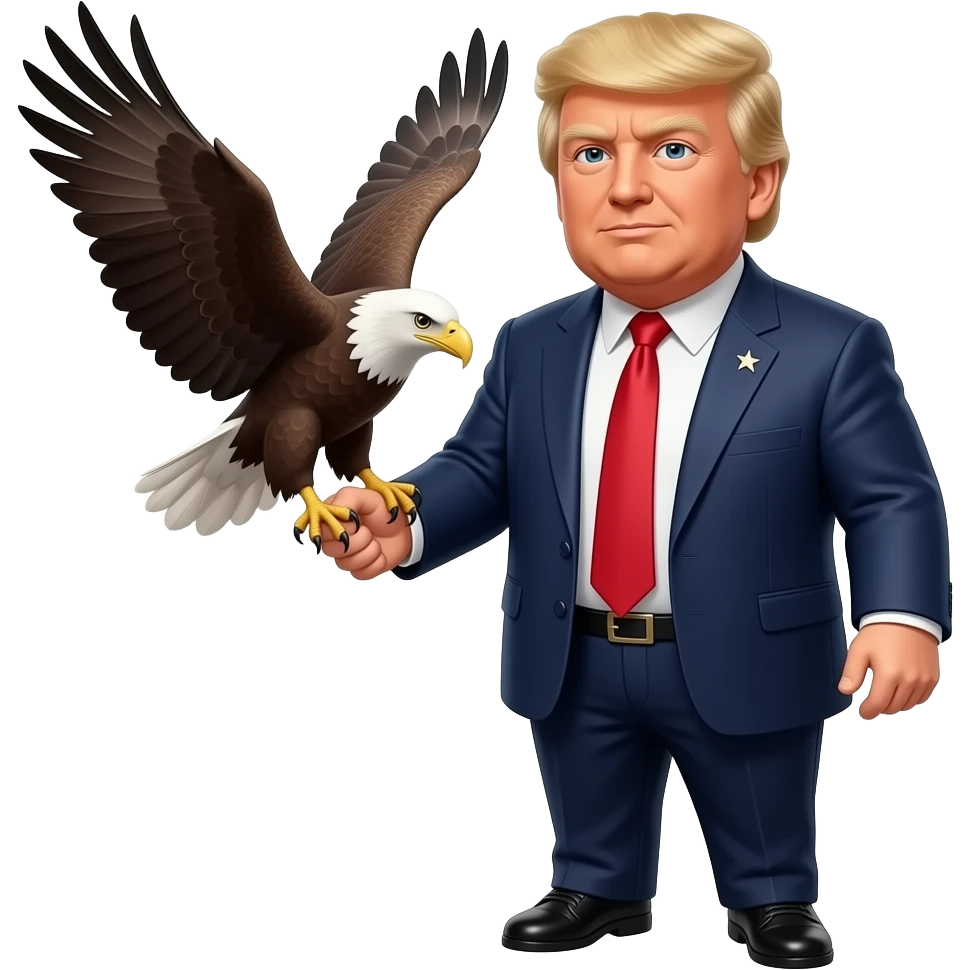 trump and eagle emoji