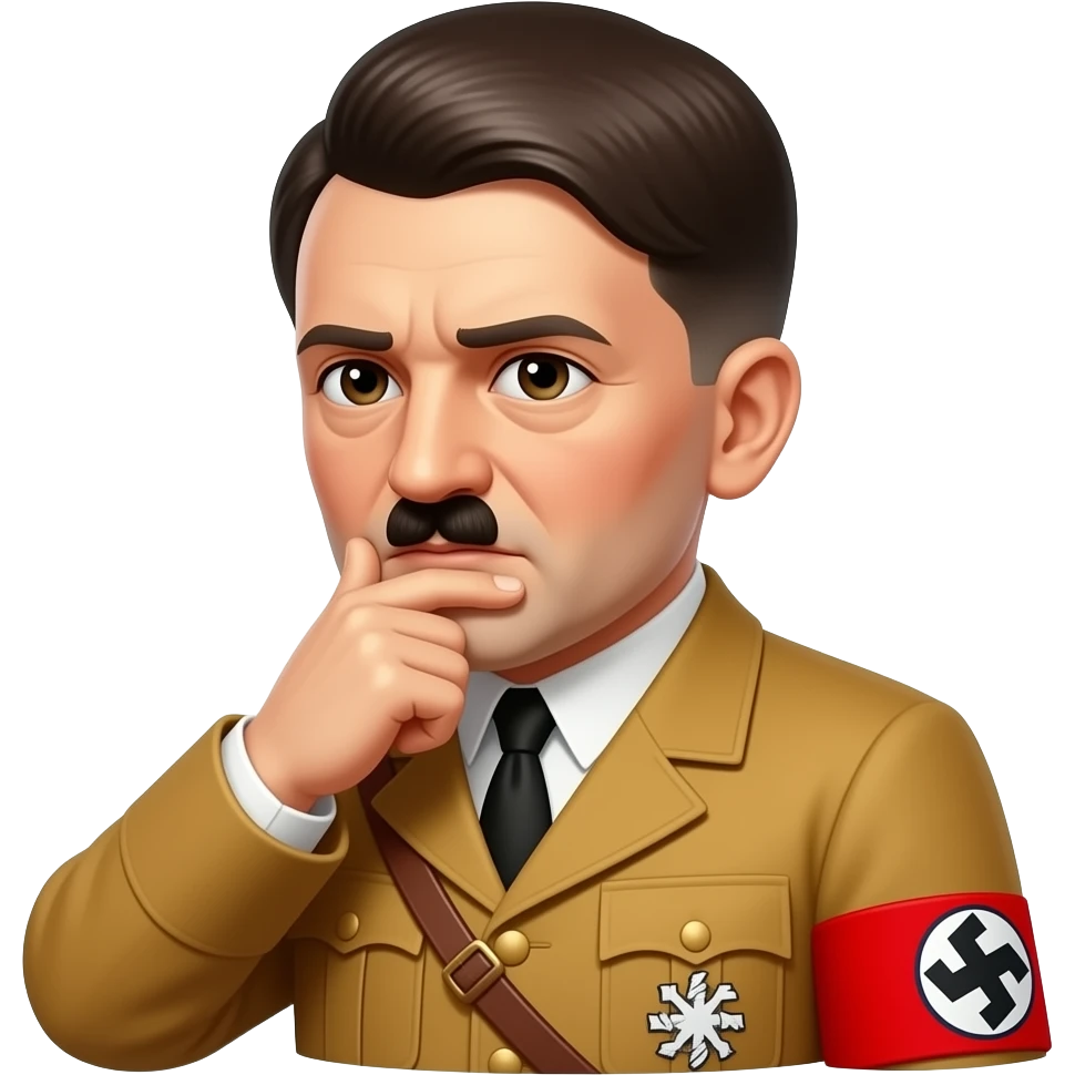 Hitler thinking emoji