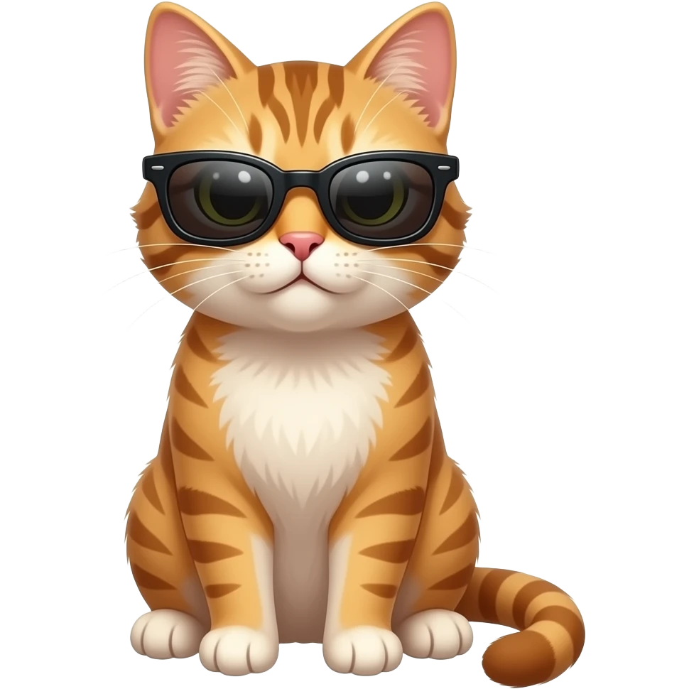 Cat wearing sunglasses emoji