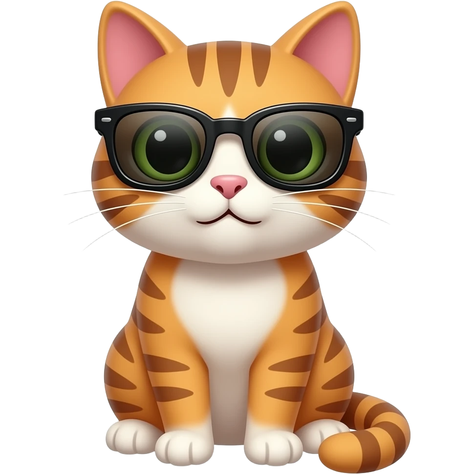 Cat wearing sunglasses emoji