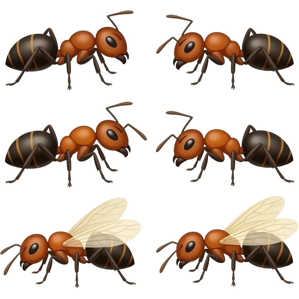 Ant life cycle emoji