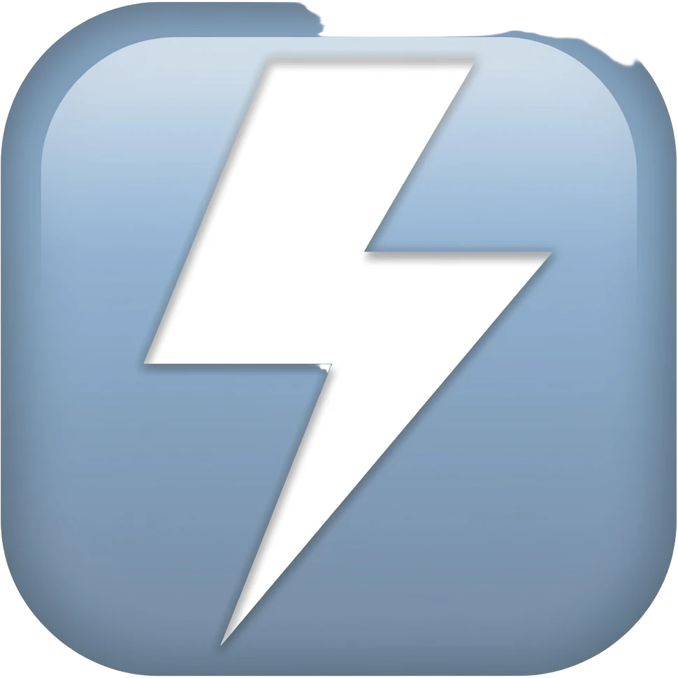 White lightning ray emoji