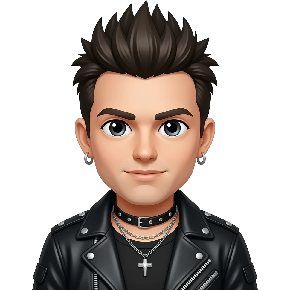 Punk rocker emoji