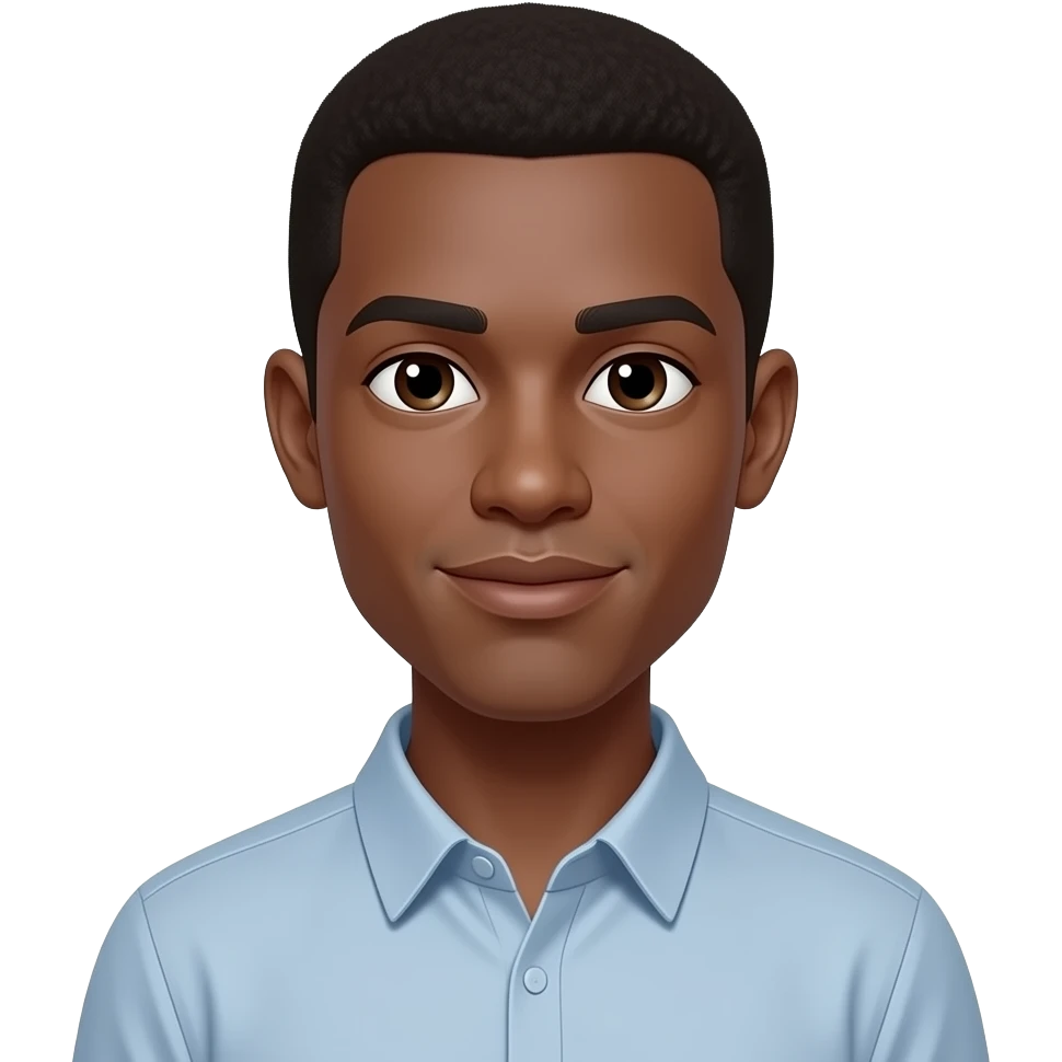 tall African american thin man emoji