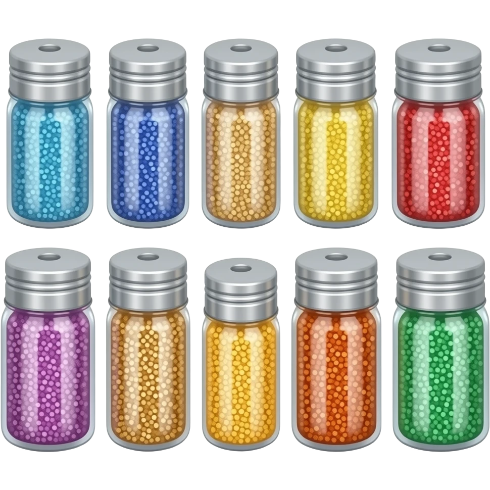 Glitter shaker emoji