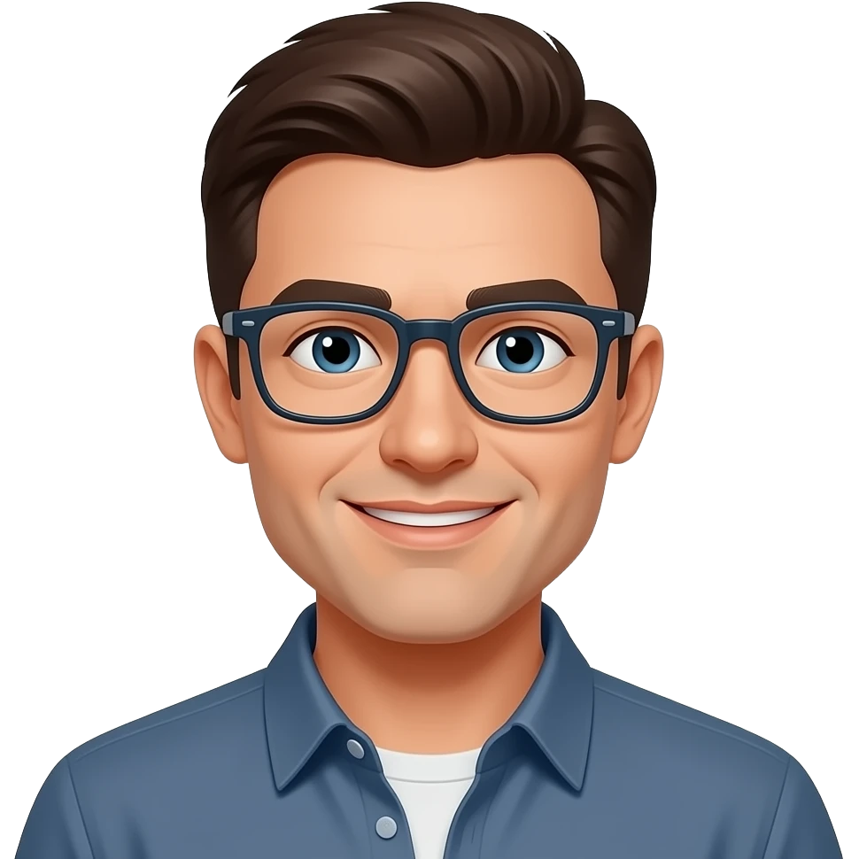 With glasses emoji