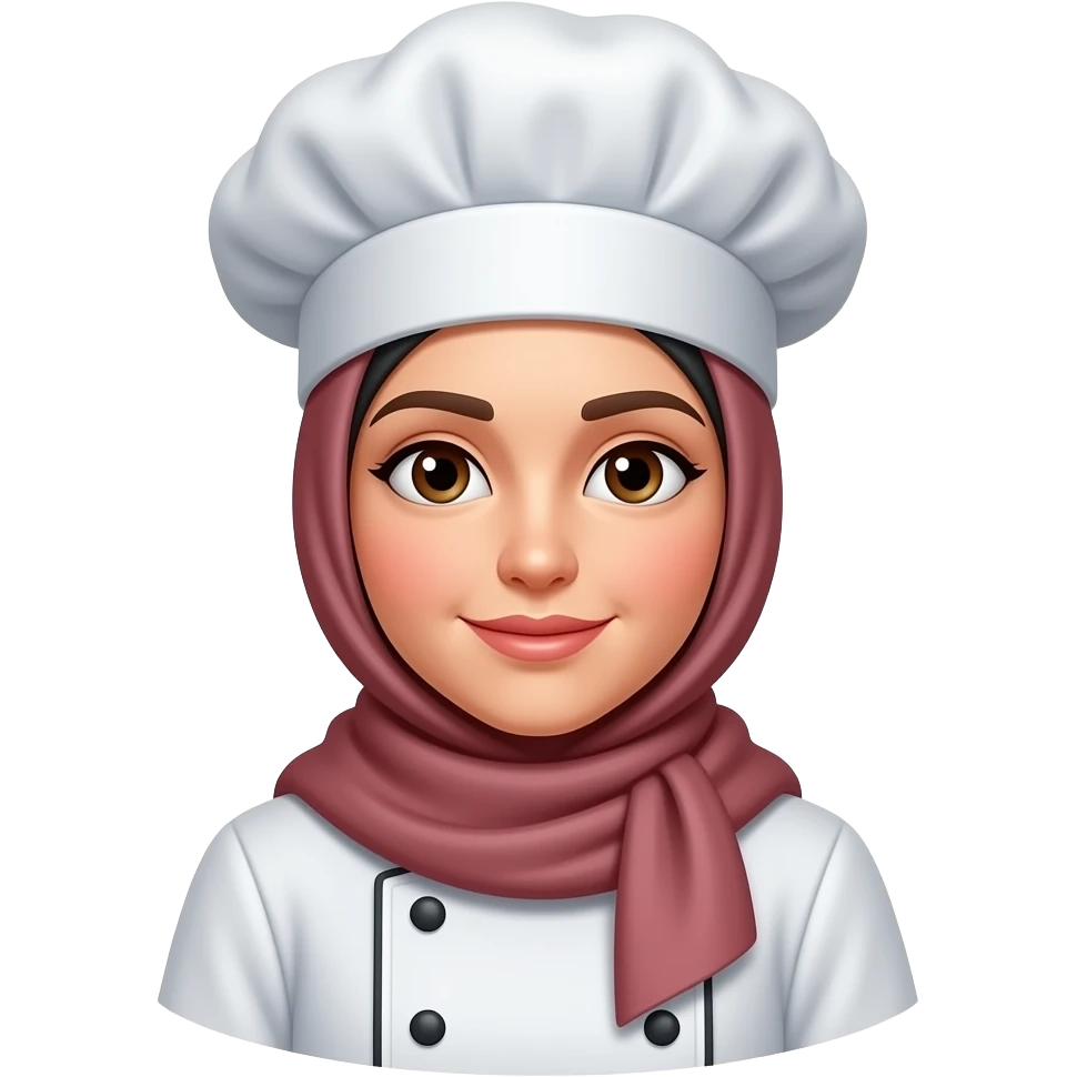 Hijabi female cook emoji