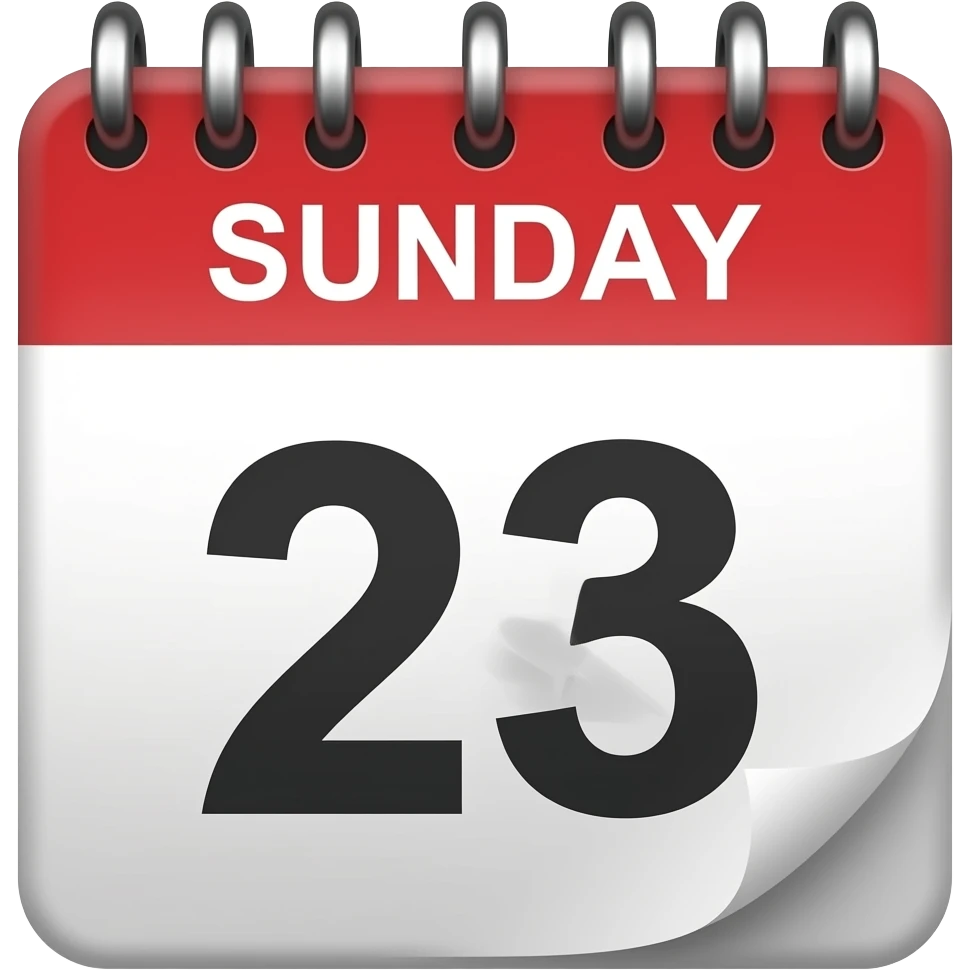 in calender sunday want to mention without any numbers remove dates in calnder too remove numbers in calender emoji