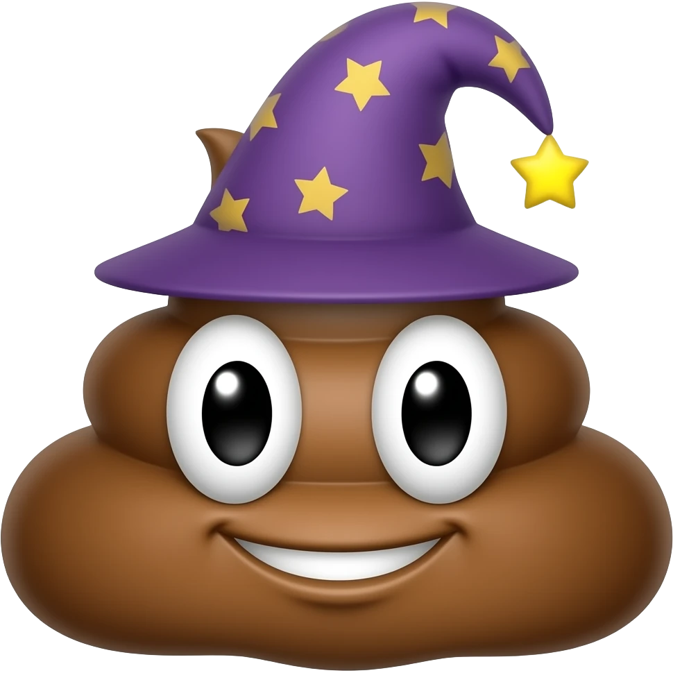 Poop wizard emoji