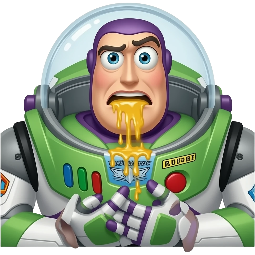 Vomiting and diarrhea outbreak Buzz Lightyear emoji