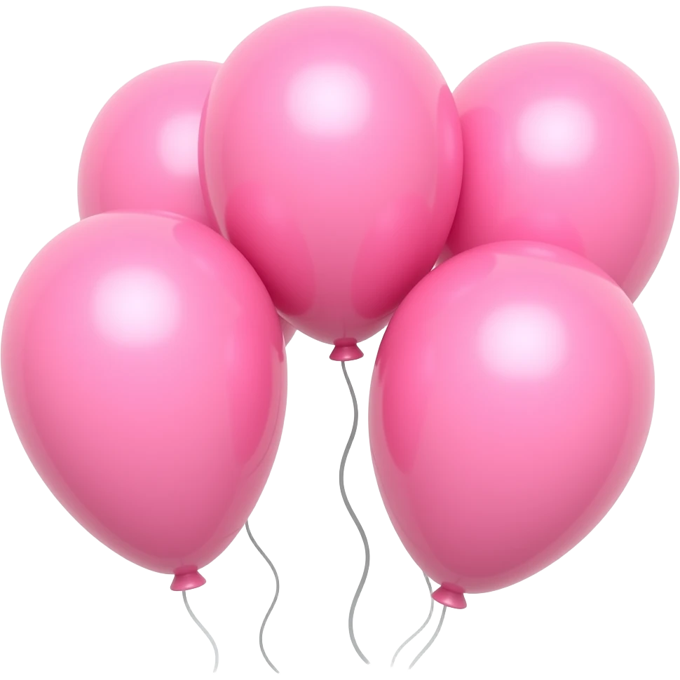 Pink balloons emoji
