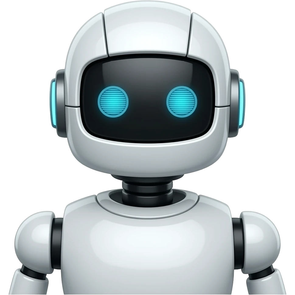 Artificial intelligence robot emoji