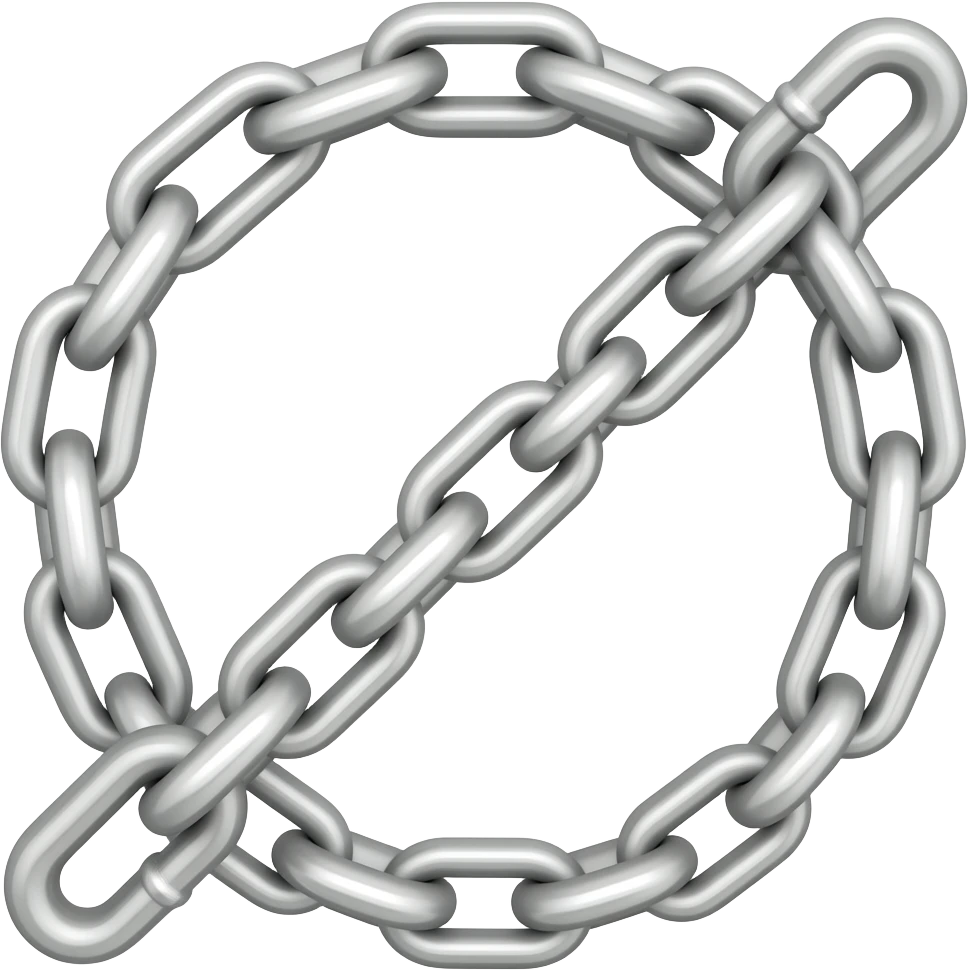 a chain emoji