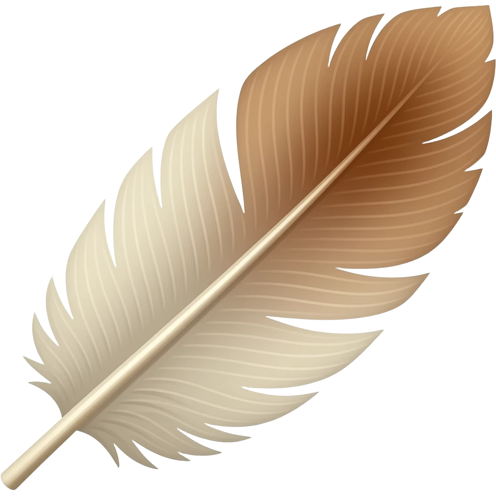 Turkey feather emoji
