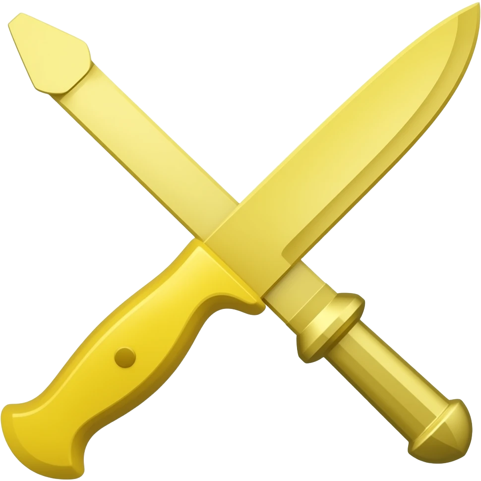 Yellow knife emoji