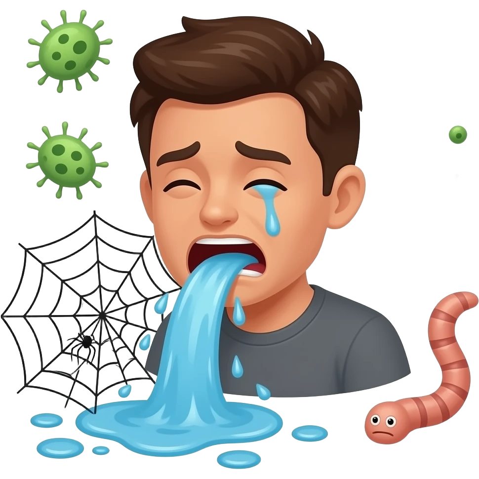 🤮🤢🕸️🦠🪱🫠 emoji