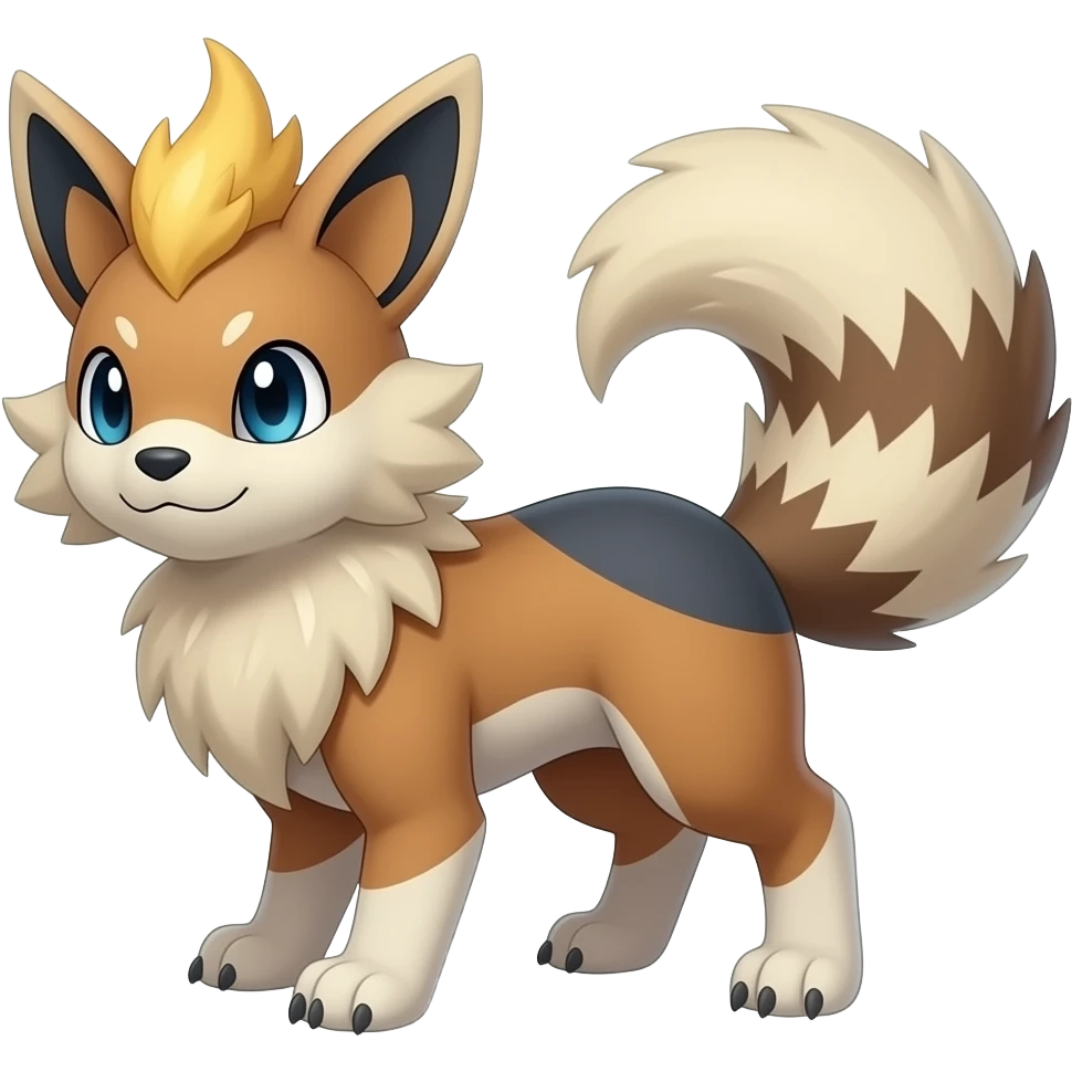Pyroar-Furret-Shinx-Luxio-Luxray-Fakémon-hybrid emoji